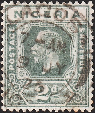 Нигерия 1921 год . King George V , 2 p . Каталог 8,0 фунтов. (2)